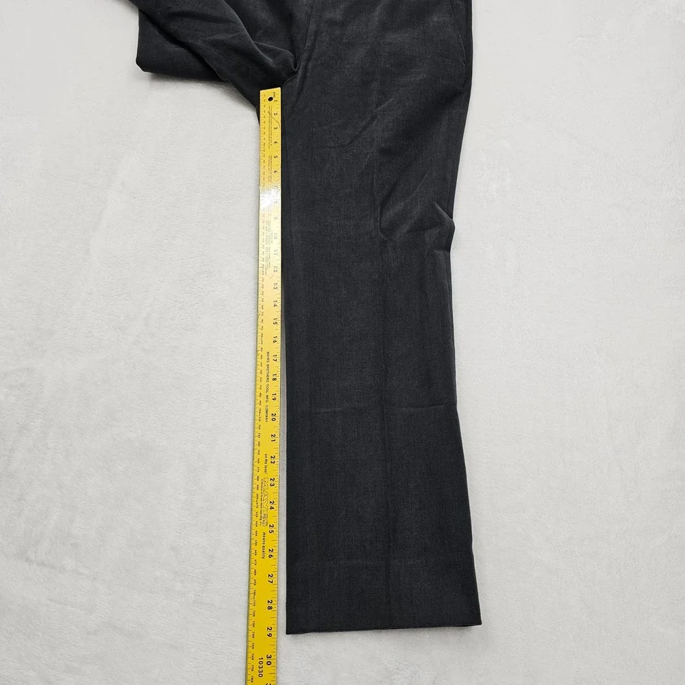 De Corato Trousers Mens 50 34x29 Charcoal Grey Cotton Tailored Italy Sartorial